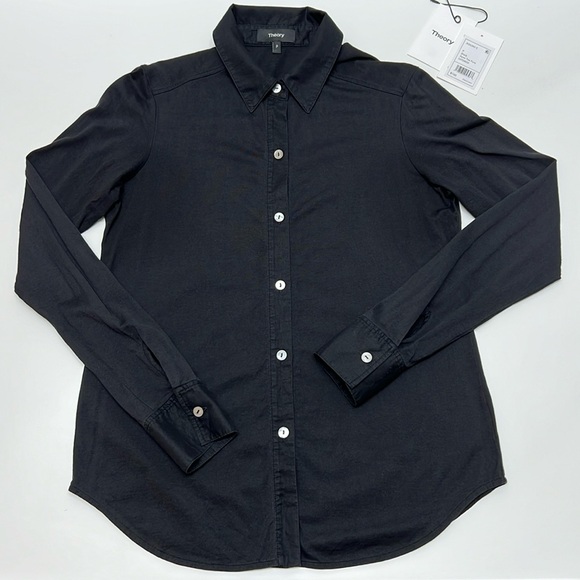 ✨ THEORY ✨ Pima Cotton Button Down Shirt. - Picture 6 of 15
